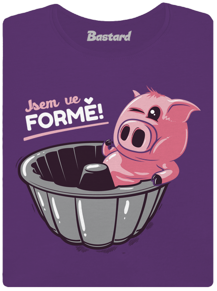 Ve formě dámské tričko premium Purple
