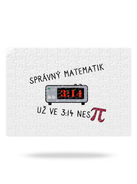 Matematik nespí puzzle White