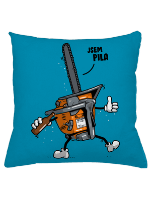 Jsem pila polštář Blue Turquoise