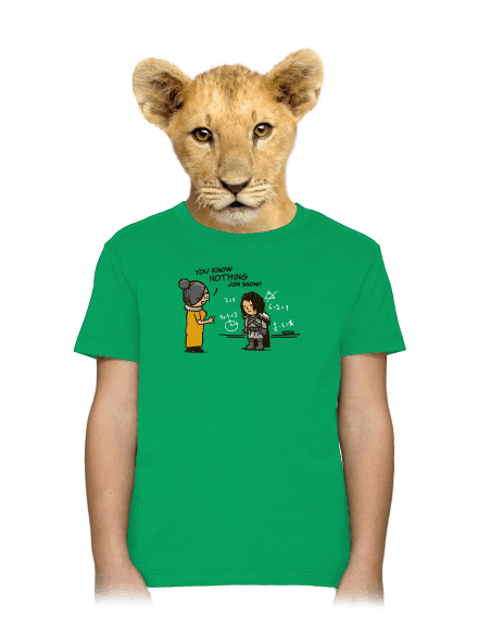 You Know Nothing dětské tričko Kelly Green