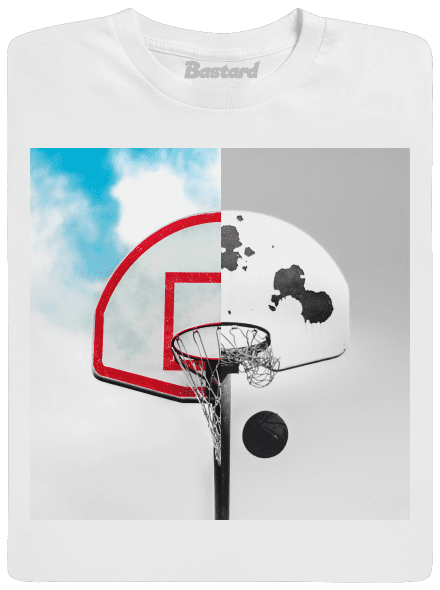 Basketbalový kontrast pánské tričko White