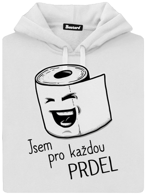 Prdel dámská mikina klokanka White