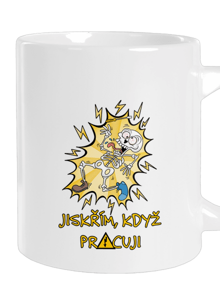 Jiskřím velký hrnek White