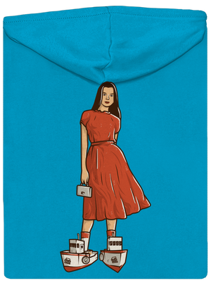 Lodičky dámská mikina na zip Blue Atol