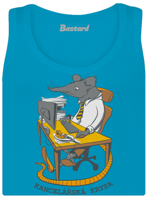 Kancelářská krysa dámské tílko klasické Blue Atol