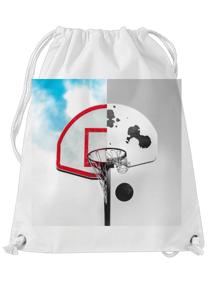 Basketbalový kontrast vak White