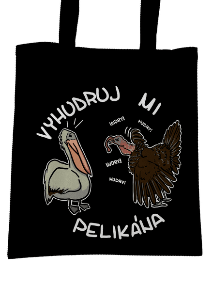 Vyhudruj mi pelikána taška Black