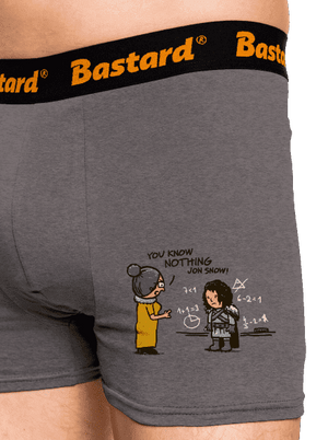 You Know Nothing boxerky Gray Melange