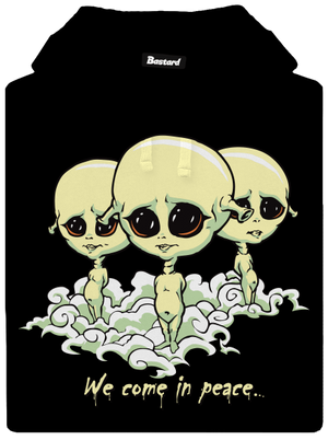 Návštěvníci pánská mikina klokanka Black