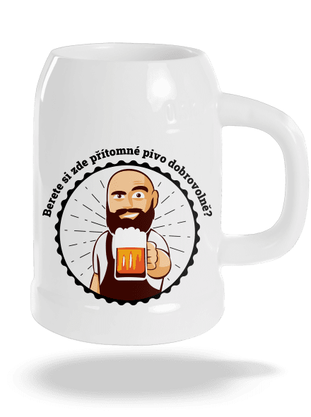 Pivo dobrovolně půllitr White