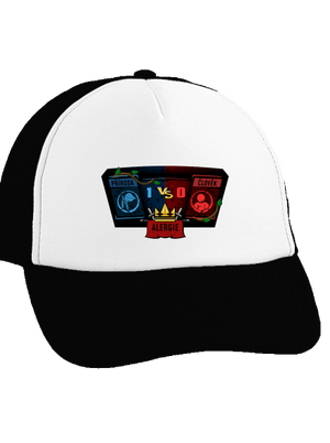 Příroda vs. člověk kšiltovka truckerka Black cap