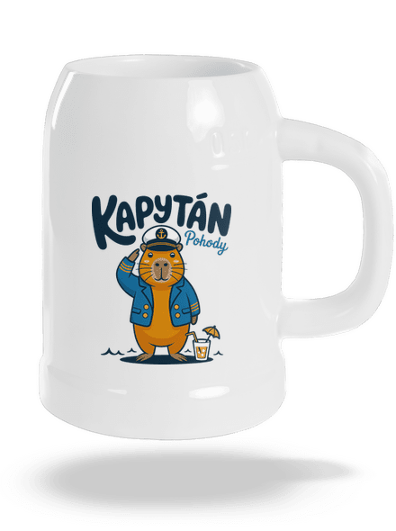 Kapytán pohody půllitr White