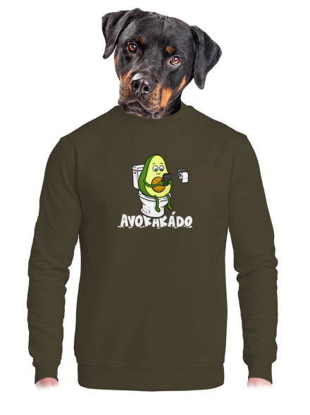 Avokakádo unisex mikina bez kapuce Urban Khaki