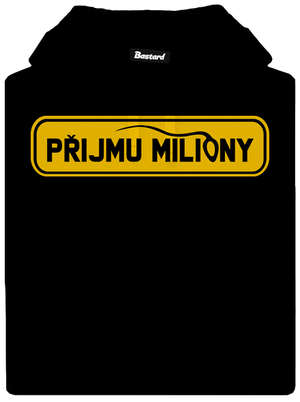 Miliony dámská mikina klokanka Black