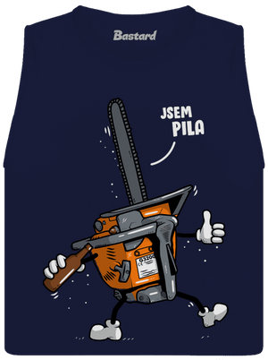 Jsem pila dámské tílko volné Navy