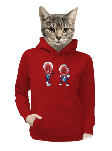 Prdlá dámská mikina klokanka Red Mal