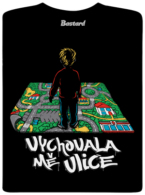 Vychovala mě ulice dětské tričko Black