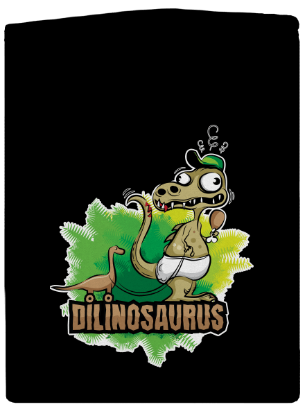 Dilinosaurus dámská mikina na zip Black