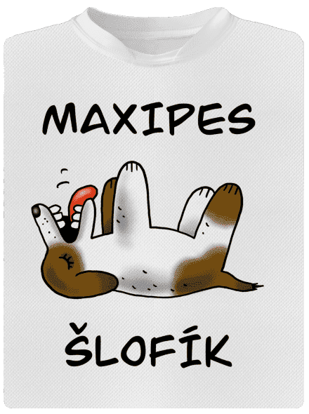 Maxipes Šlofík pánské sportovní tričko White
