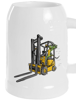 Ještěrka  půllitr White