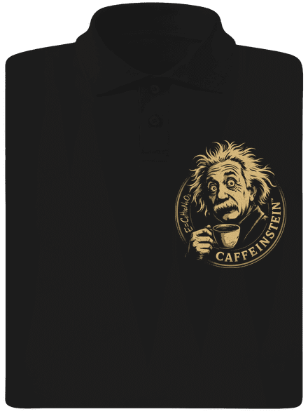 Caffeinstein pánská polokošile Black