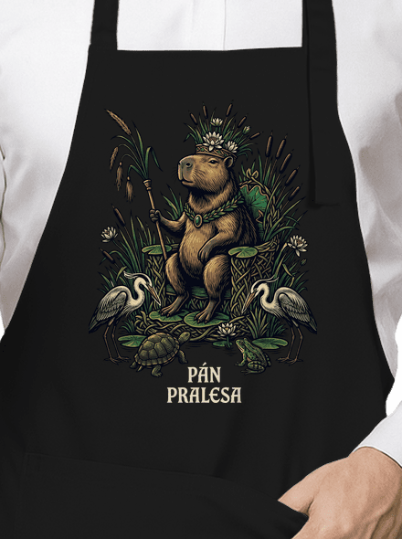 Pán pralesa zástěra Black