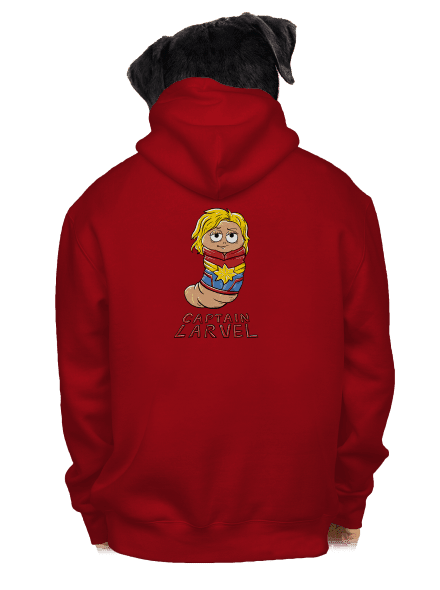 Captain Larvel pánská mikina na zip Red