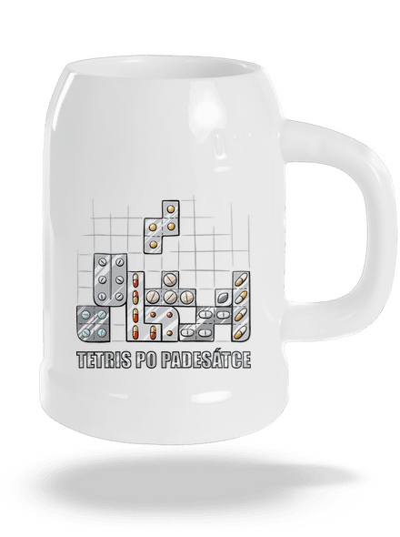 Tetris půllitr White