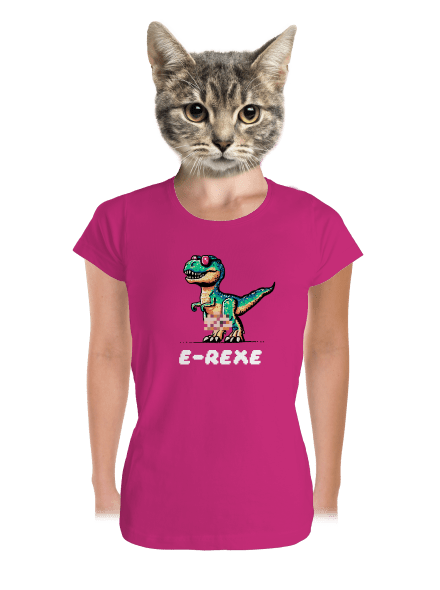 E-Rexe dámské tričko premium Magenta