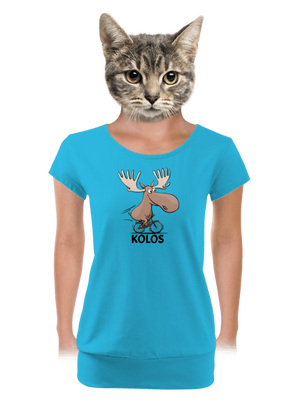 Kolos dámské tričko s lemem Blue Atol