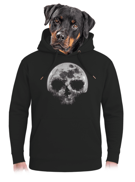 Smrtící úplněk unisex mikina premium Dark Black
