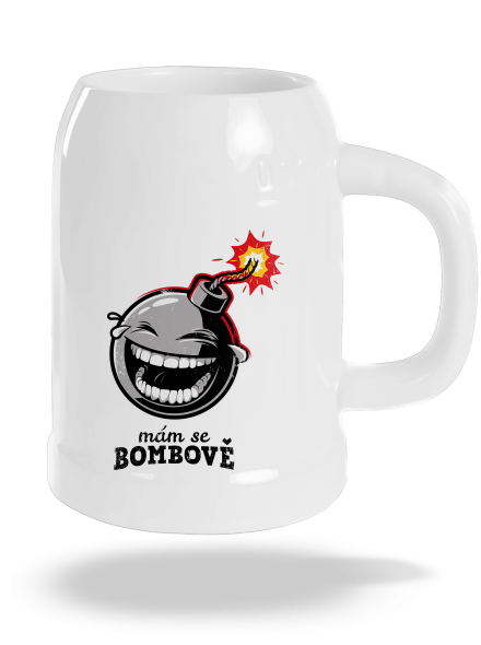 Mám se bombově půllitr White