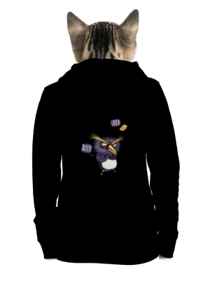 Tučňák prostě nelétá dámská mikina na zip Black