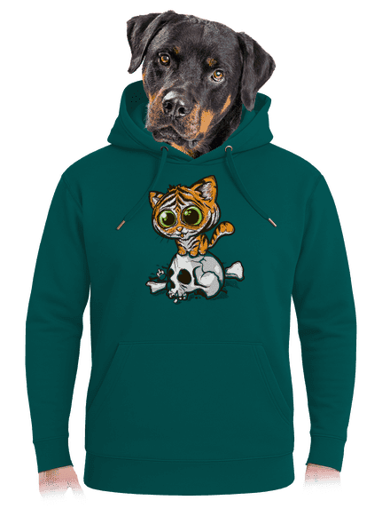 Tygřík unisex mikina premium Emerald Green