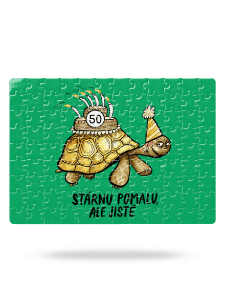 Stárnu pomalu puzzle White