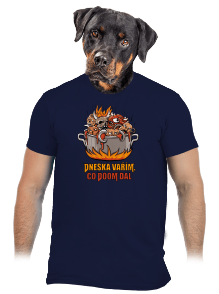 Co Doom dal pánské tričko Navy