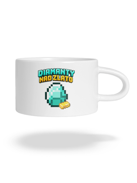 Diamanty nad zlato hrnek makronka White