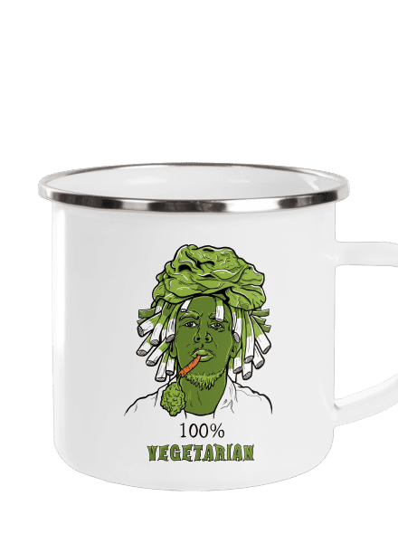 100% vegetarián plecháček White