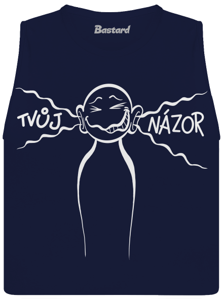 Tvůj názor dámské tílko volné Navy