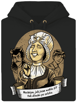 B14: Dorota Máchalová unisex mikina premium Dark Black