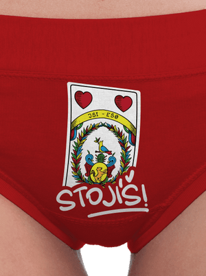 Karty Prší dámské kalhotky Red Mal