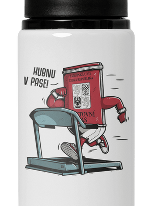 Hubnu v pase lahev na vodu White