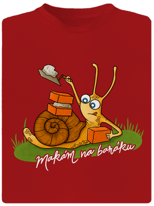 Makám na baráku pánské sportovní tričko Red Mal