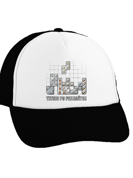 Tetris kšiltovka truckerka Black cap