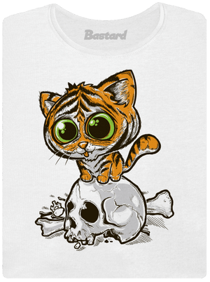 Tygřík dámské tričko s lemem White