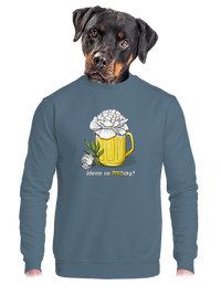 unisex mikina bez kapuce