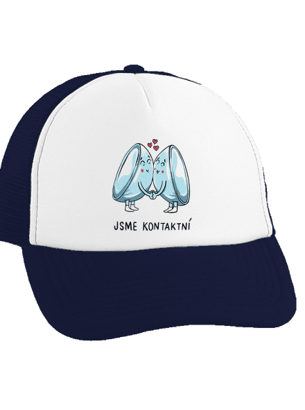 Kontaktní čočky kšiltovka truckerka French Navy cap