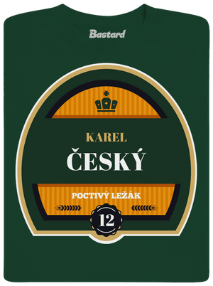 Pivní etiketa pánské dlouhý rukáv Bottle Green