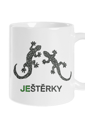 Ještěrky klasický hrnek White