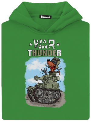 War Hunde dětská mikina klokanka Kelly Green AWD